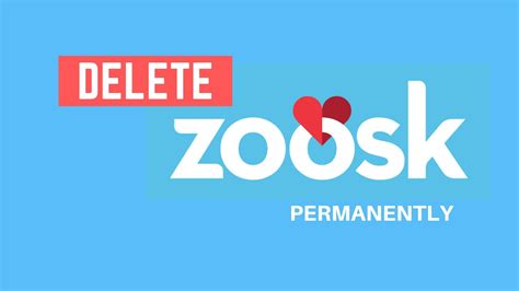 how to delete zoosk dating site